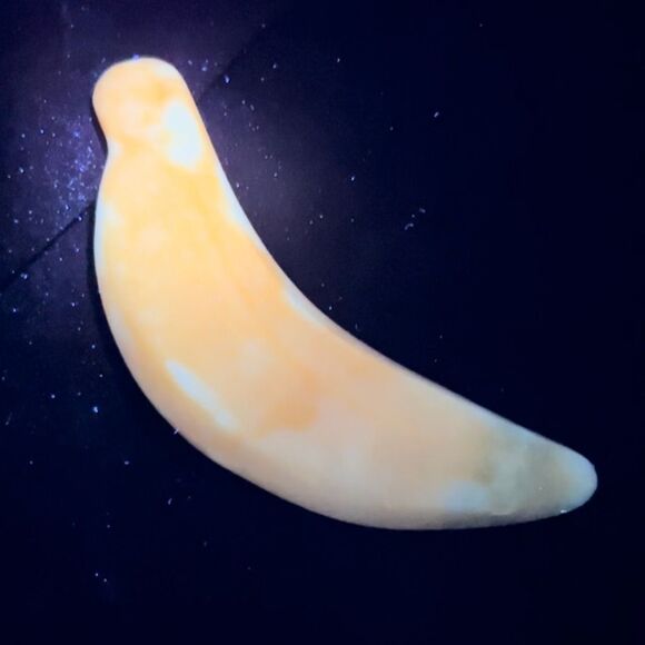 Vintage MCM Alabaster Stone Carved Banana - Picture 7 of 7